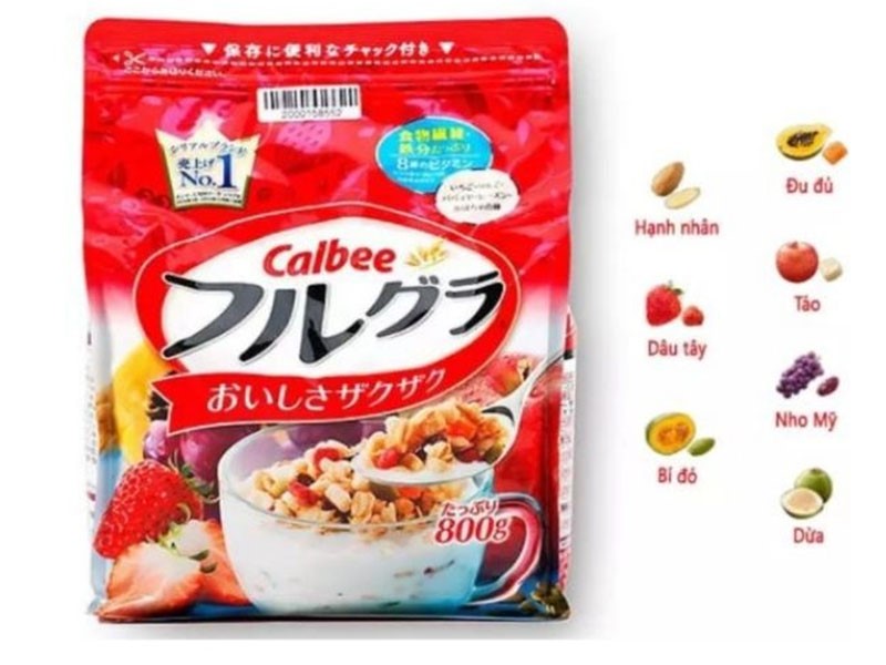Ngũ cốc giảm cân Calbee Nhật Bản