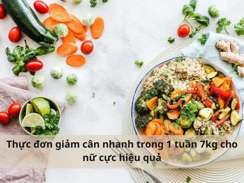 Thực đơn giảm cân nhanh chóng