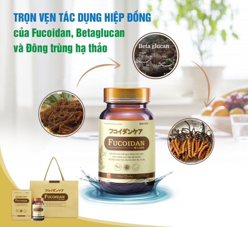 Fucoidan Care sự kết hợp độc đáo của thành phần 3 trong 1 
