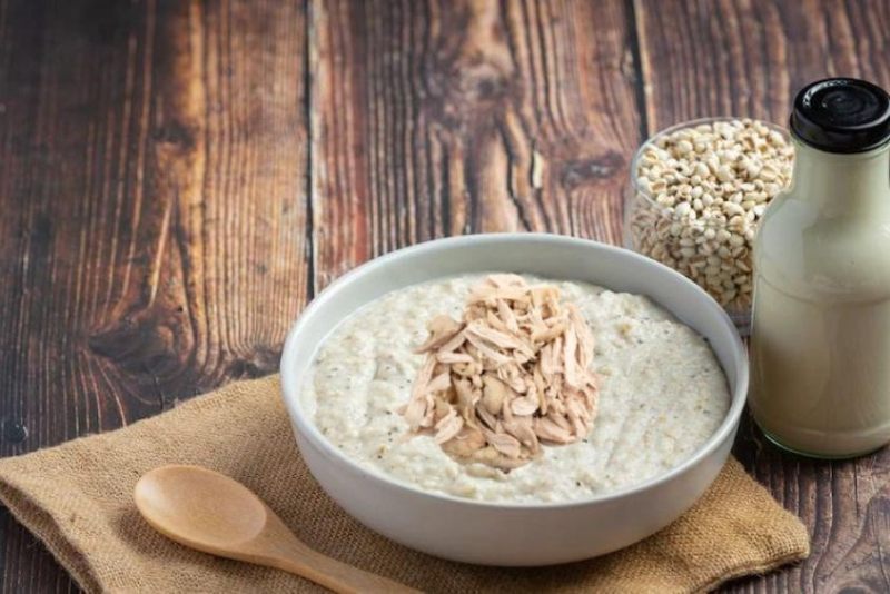 Cháo kê thịt gà