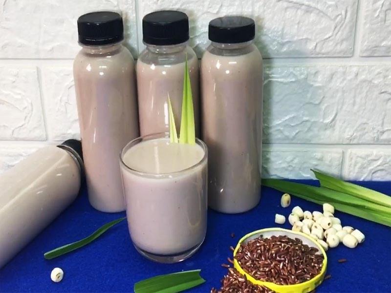 Sữa gạo lứt hạt sen