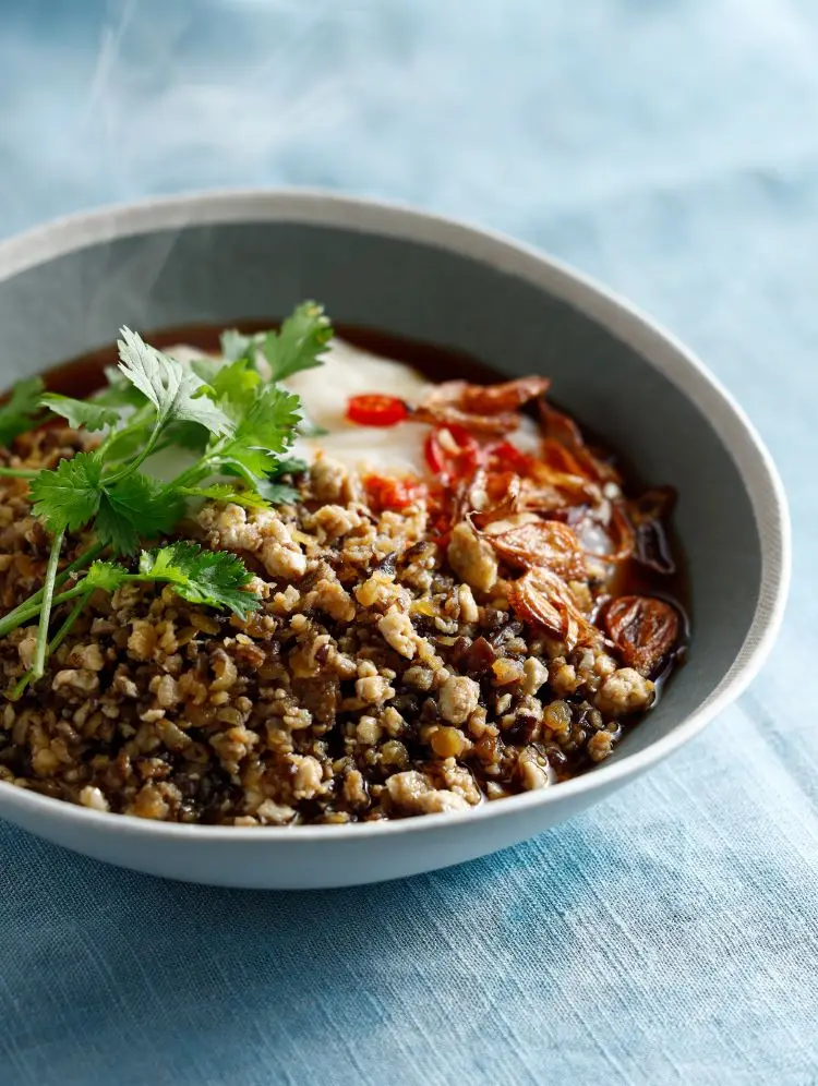 Bánh đúc nóng chay kiểu thực dưỡng