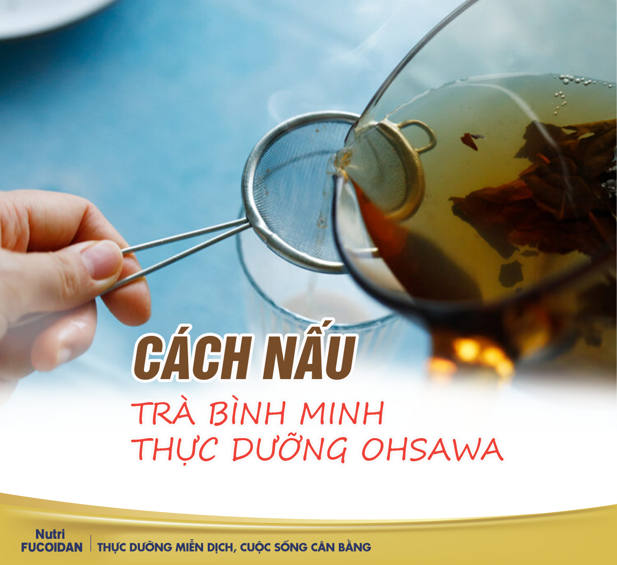 Cách làm trà Bancha thực dưỡng Ohsawa