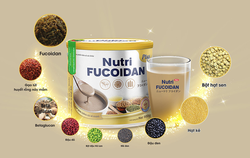 Nutri Fucoidan cung cấp bữa ăn đầy đủ dưỡng chất