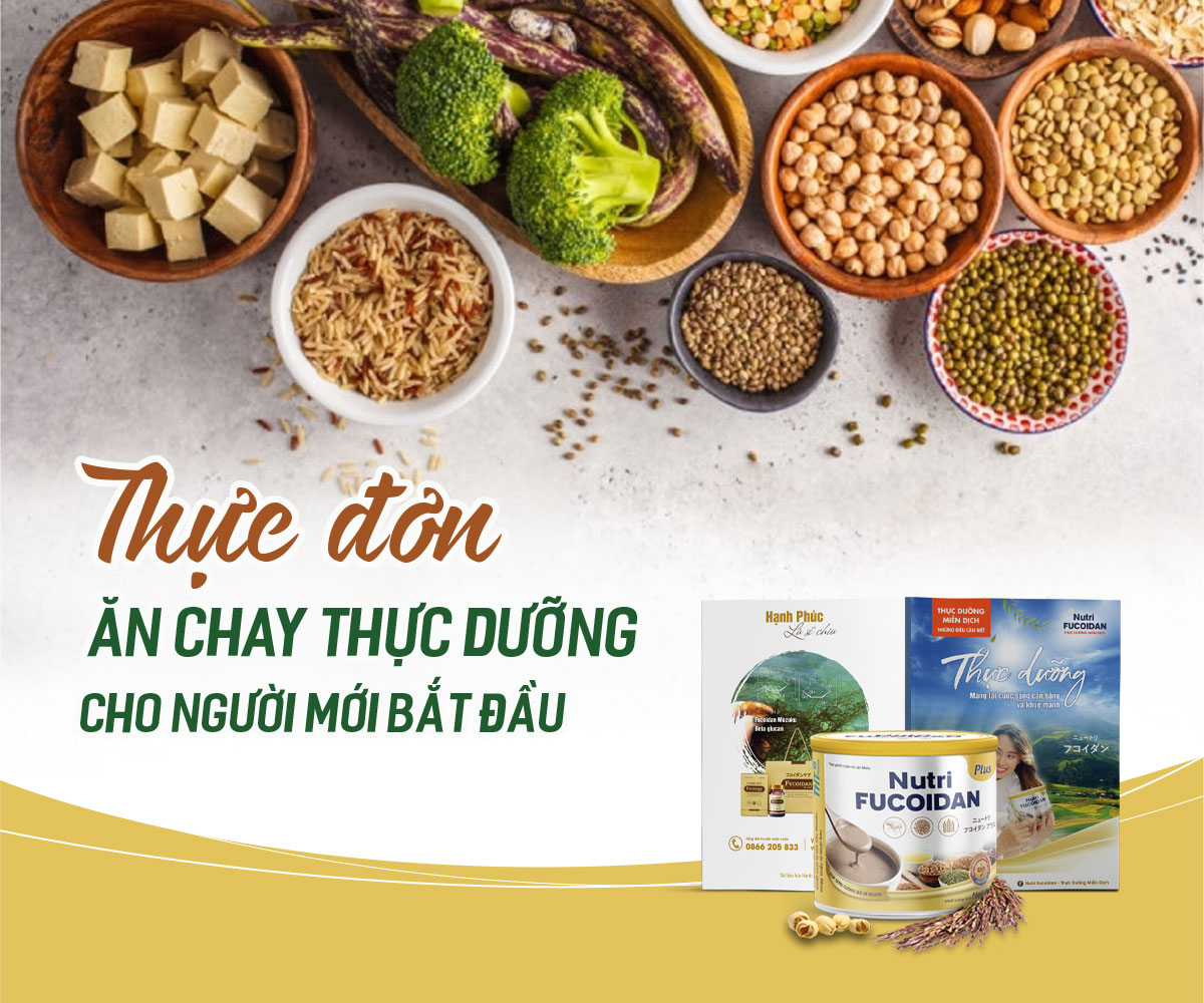 Thực đơn thực dưỡng cho người mới bắt đầu