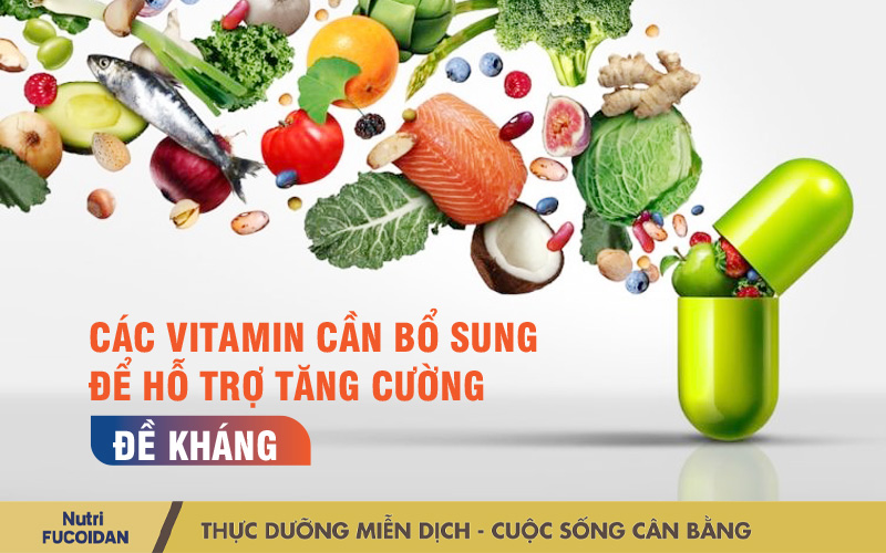 Các vitamin cần bổ sung để hỗ trợ tăng cường đề kháng